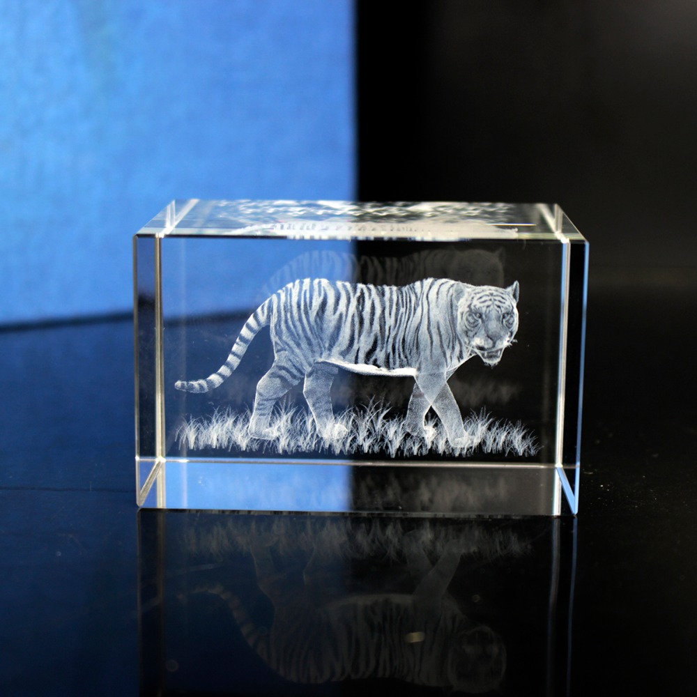K9 Crystal Tiger Model Statue  – обзор и цена Paper Weight Crystal