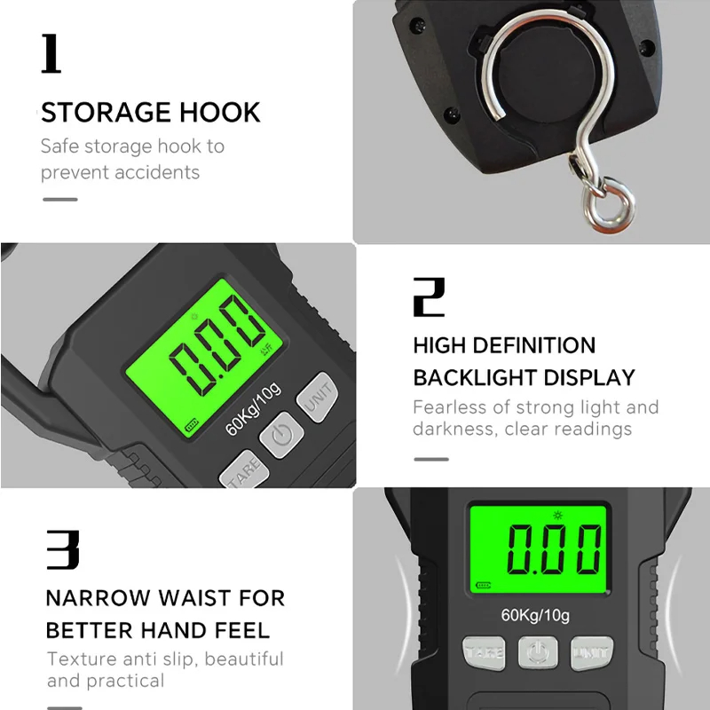 60kg/10g LCD Digital Hanging S – обзор и цена Tape Dispenser Weighted