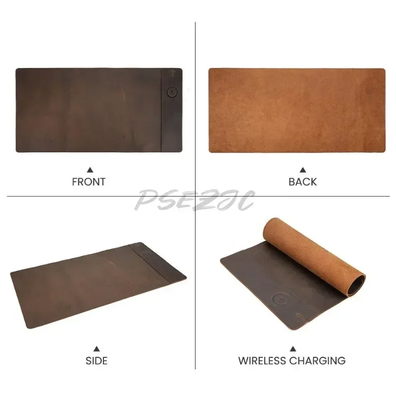 Vintage Cowhide Mouse Pad with – обзор и цена Leather Desk Pad