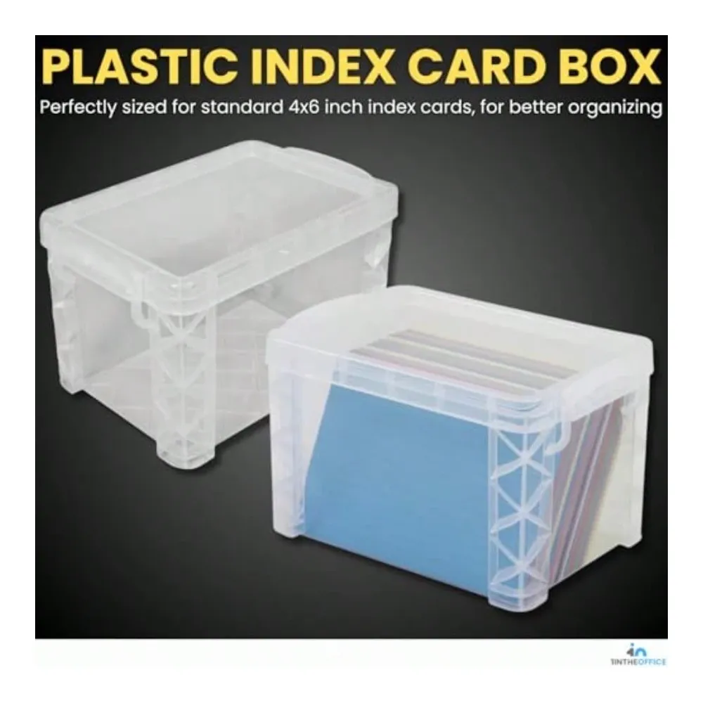 Plastic Index Card Box 4x6 Ind – обзор и цена Card Index Box