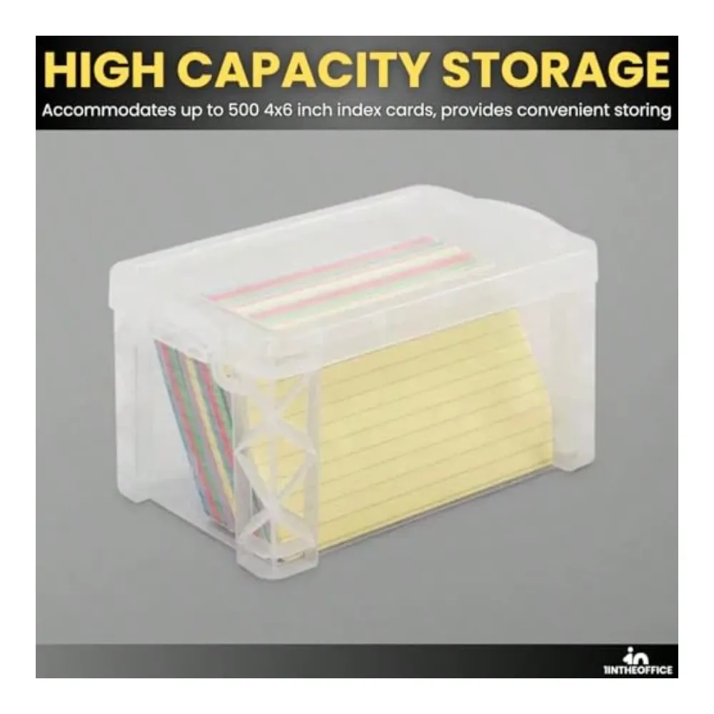 Plastic Index Card Box 4x6 Ind – обзор и цена Card Index Box
