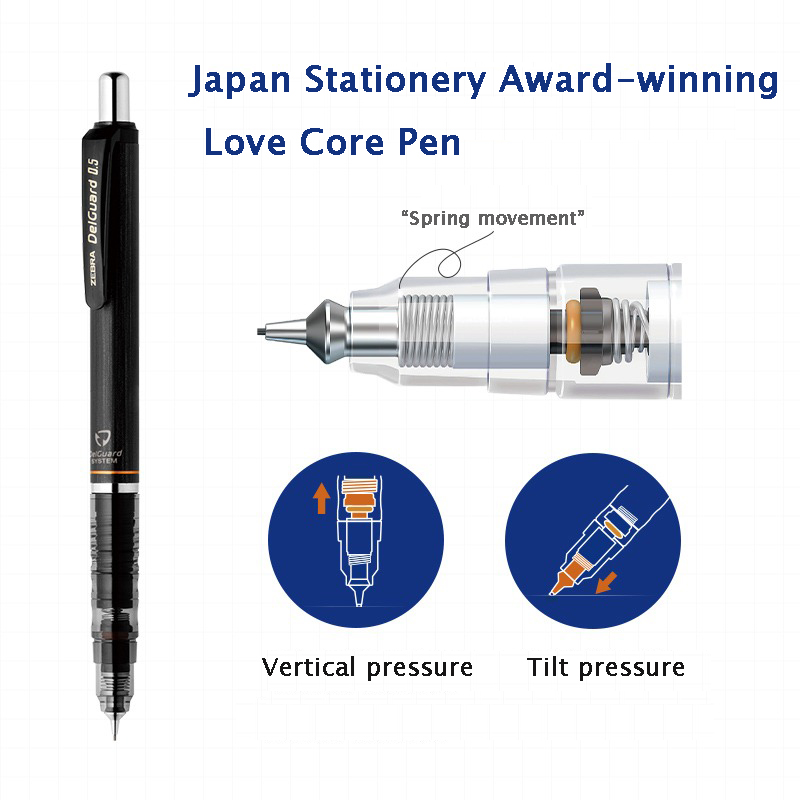 ZEBRA DelGuard Mechanical Penc – обзор и цена Mechanical Pencil 0.3