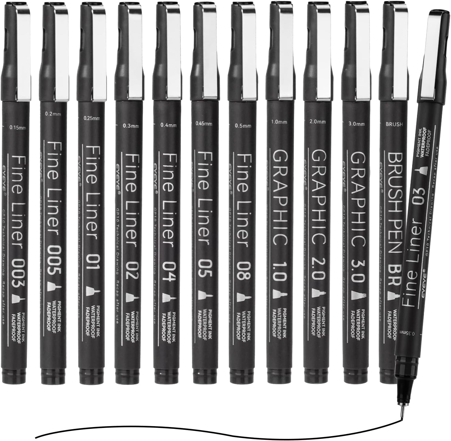 Micro Fineliner Pens Set, 12 B – обзор и цена Archive Box Set