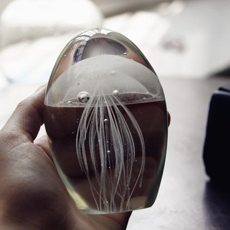 Miniature 3D Jellyfish Crystal – обзор и цена Paper Weight Crystal