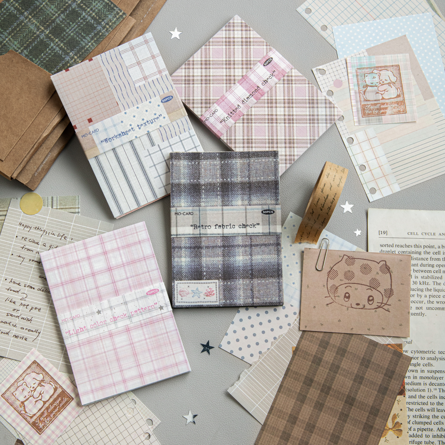 50pcs creative plaid Decor Scr – обзор и цена Ink Blotter Paper