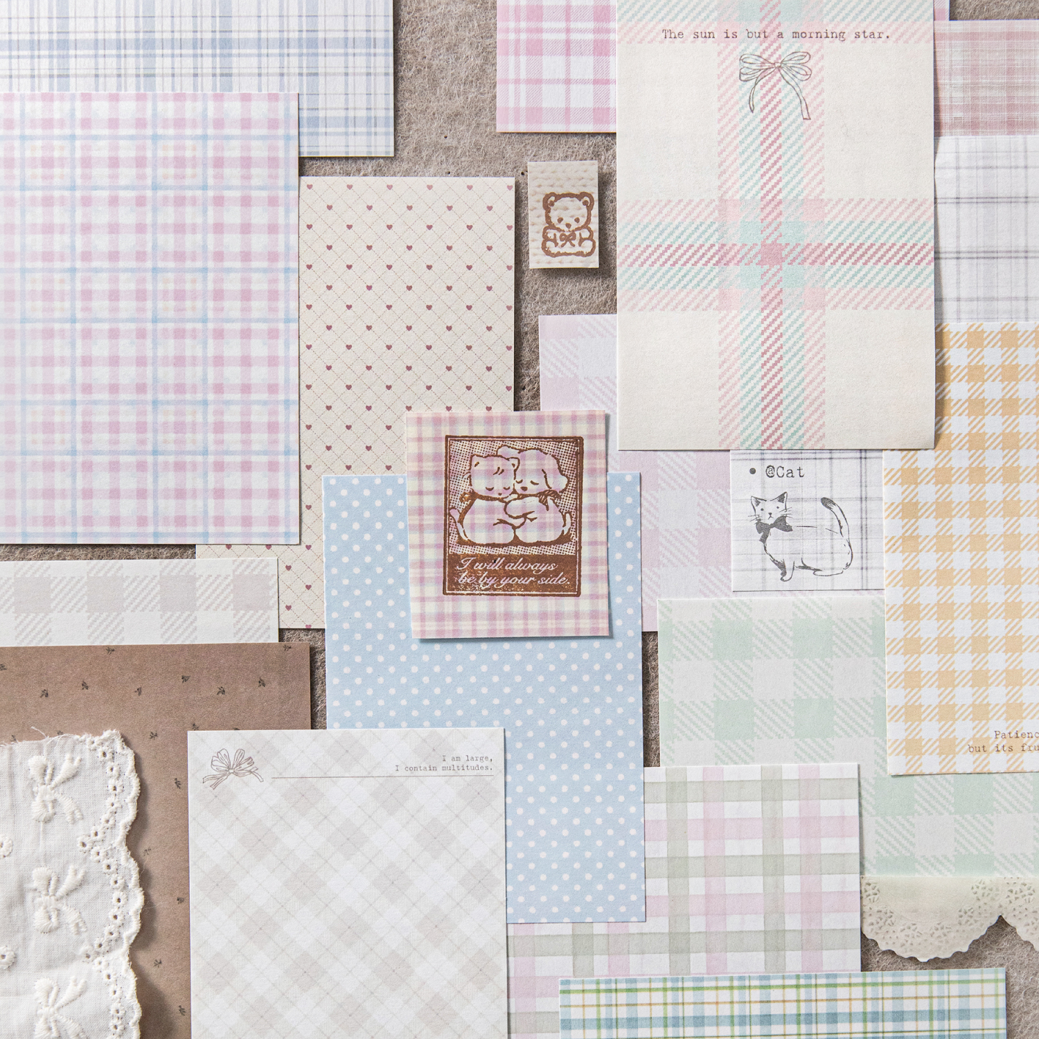 50pcs creative plaid Decor Scr – обзор и цена Ink Blotter Paper