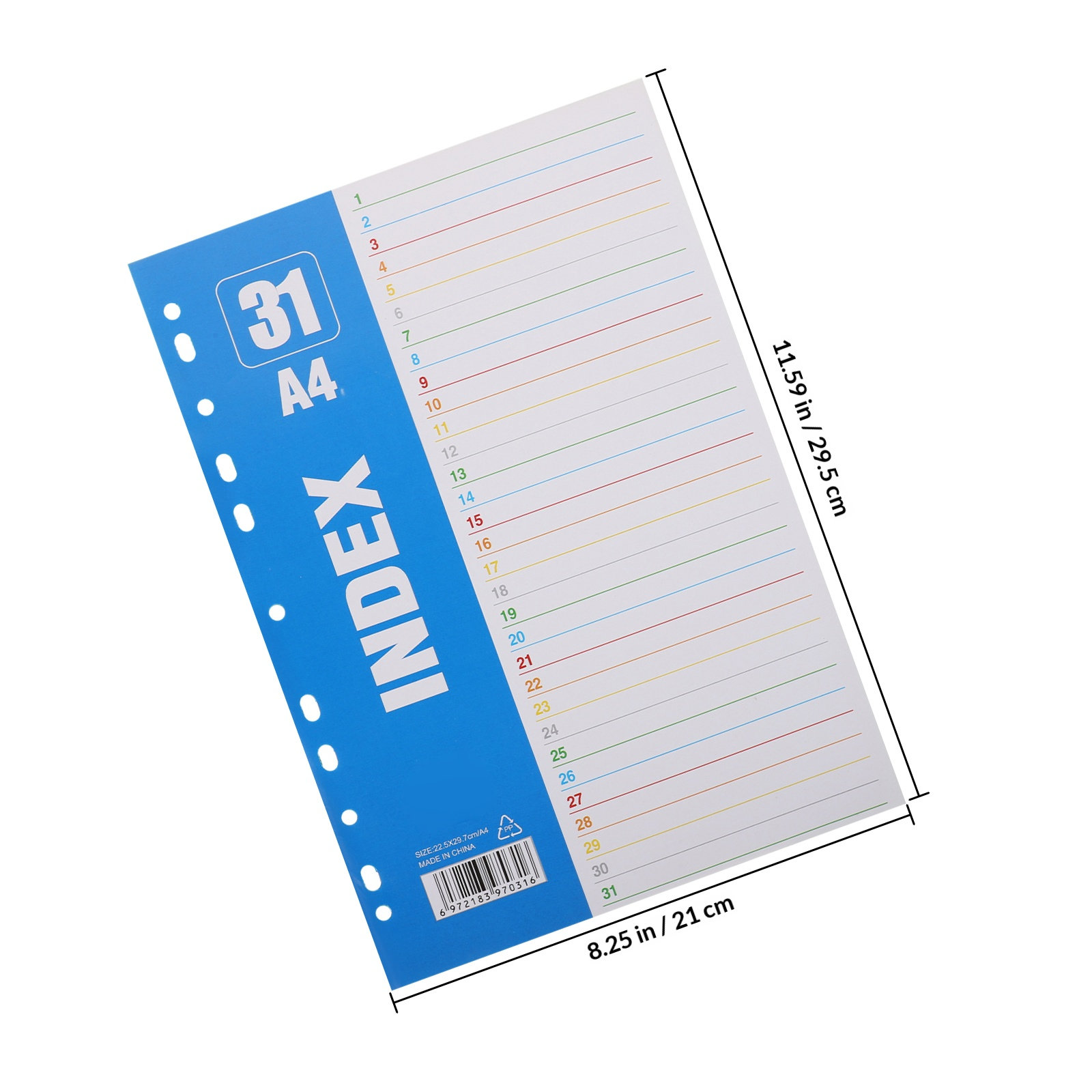 1Set A4 11-Hole PP Index Divid – обзор и цена Tab Divider A4