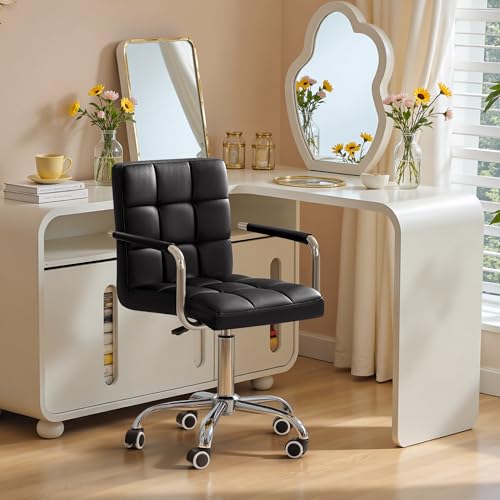 Black PU Leather Swivel Office – обзор и цена Leather Desk Pad