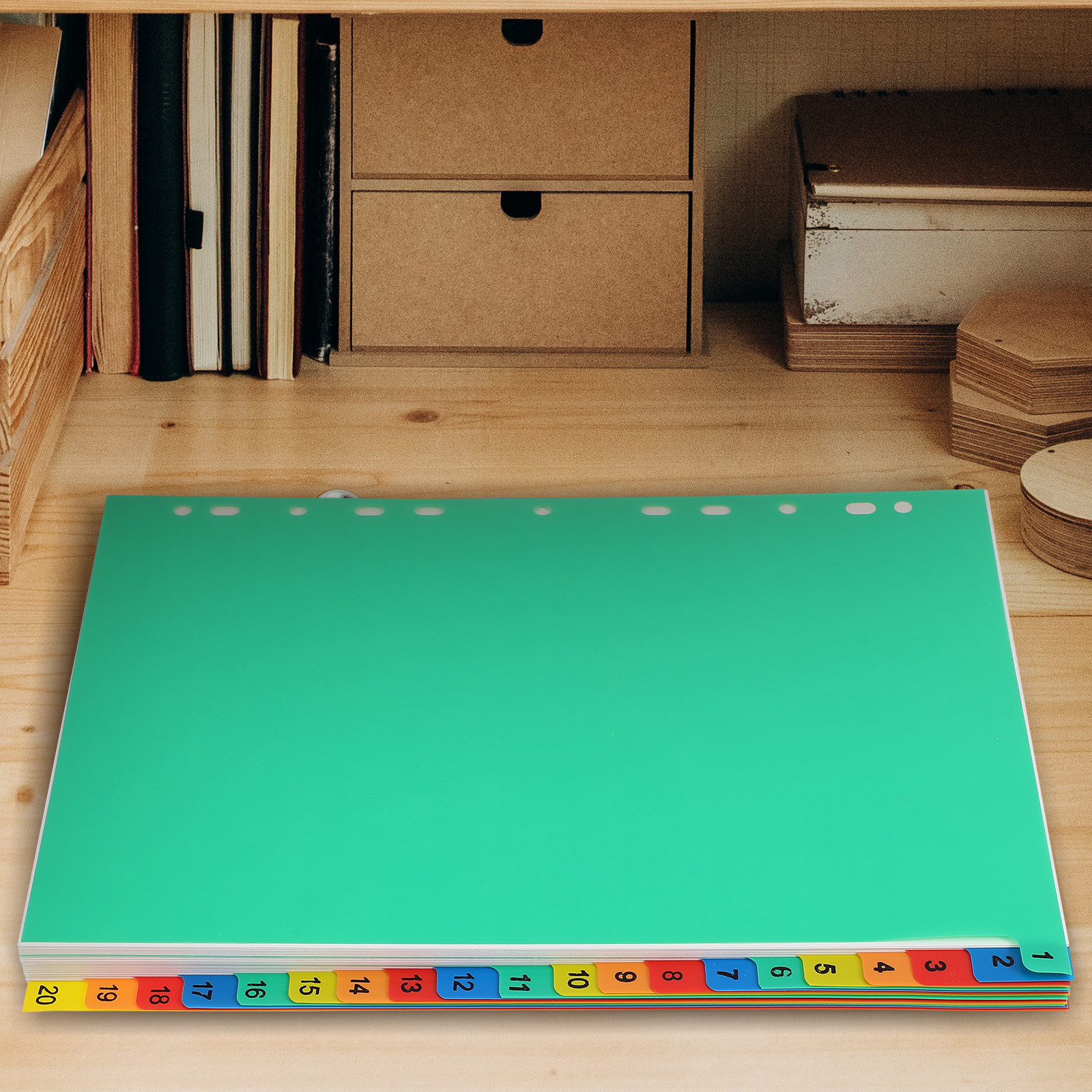 20 Pages A4 Colorful Plastic T – обзор и цена Tab Divider A4