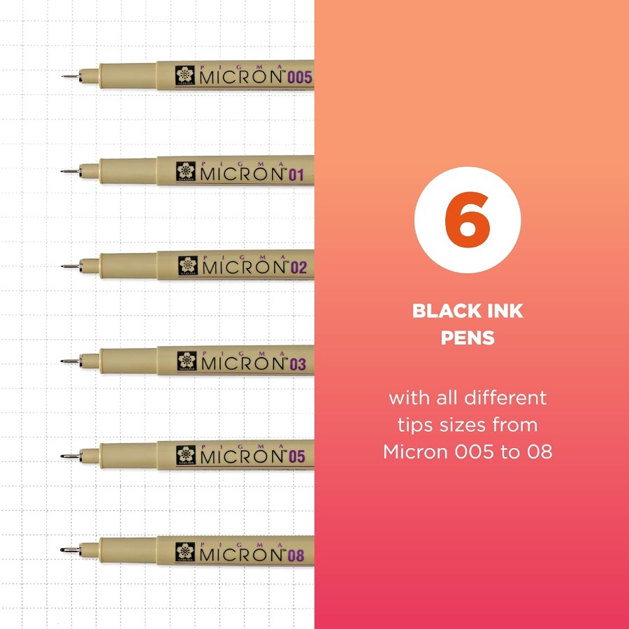 Pigma Micron Fineliner Pens wi – обзор и цена Archive Box Set