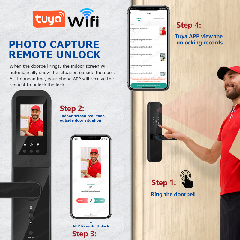 RAYKUBE F008 Tuya Wifi peephol – обзор и цена Letter Opener Brass