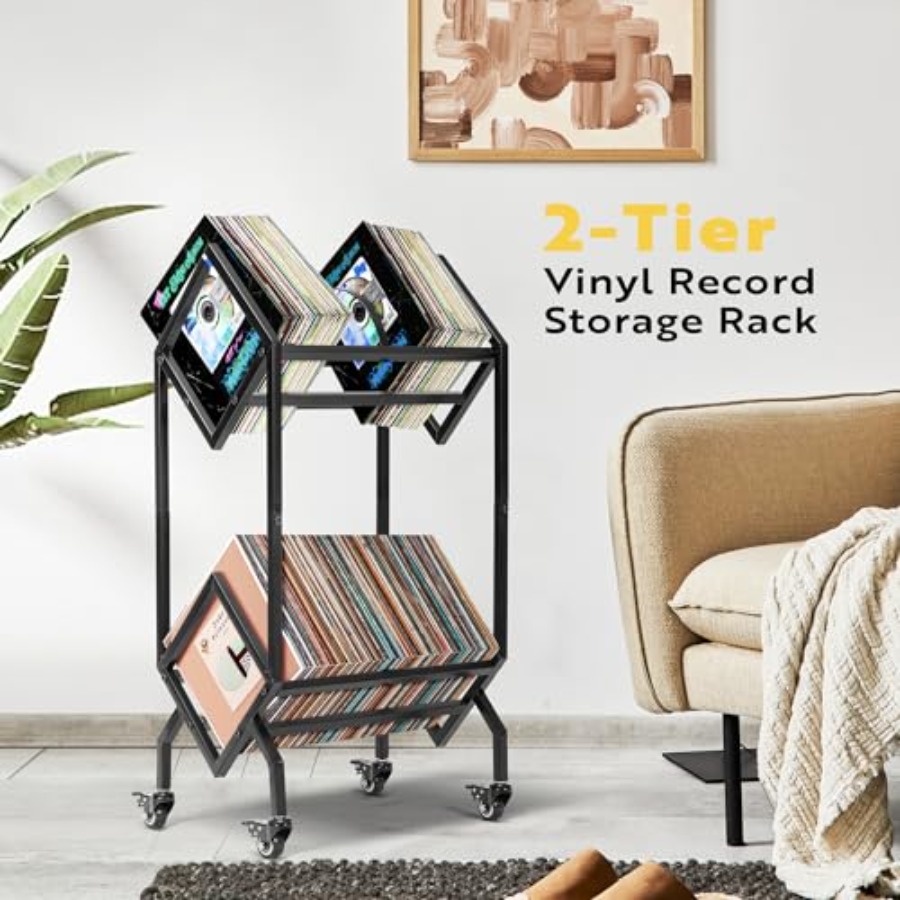 Vinyl Record Storage Rack, 2 T – обзор и цена Magazine Holder Rack