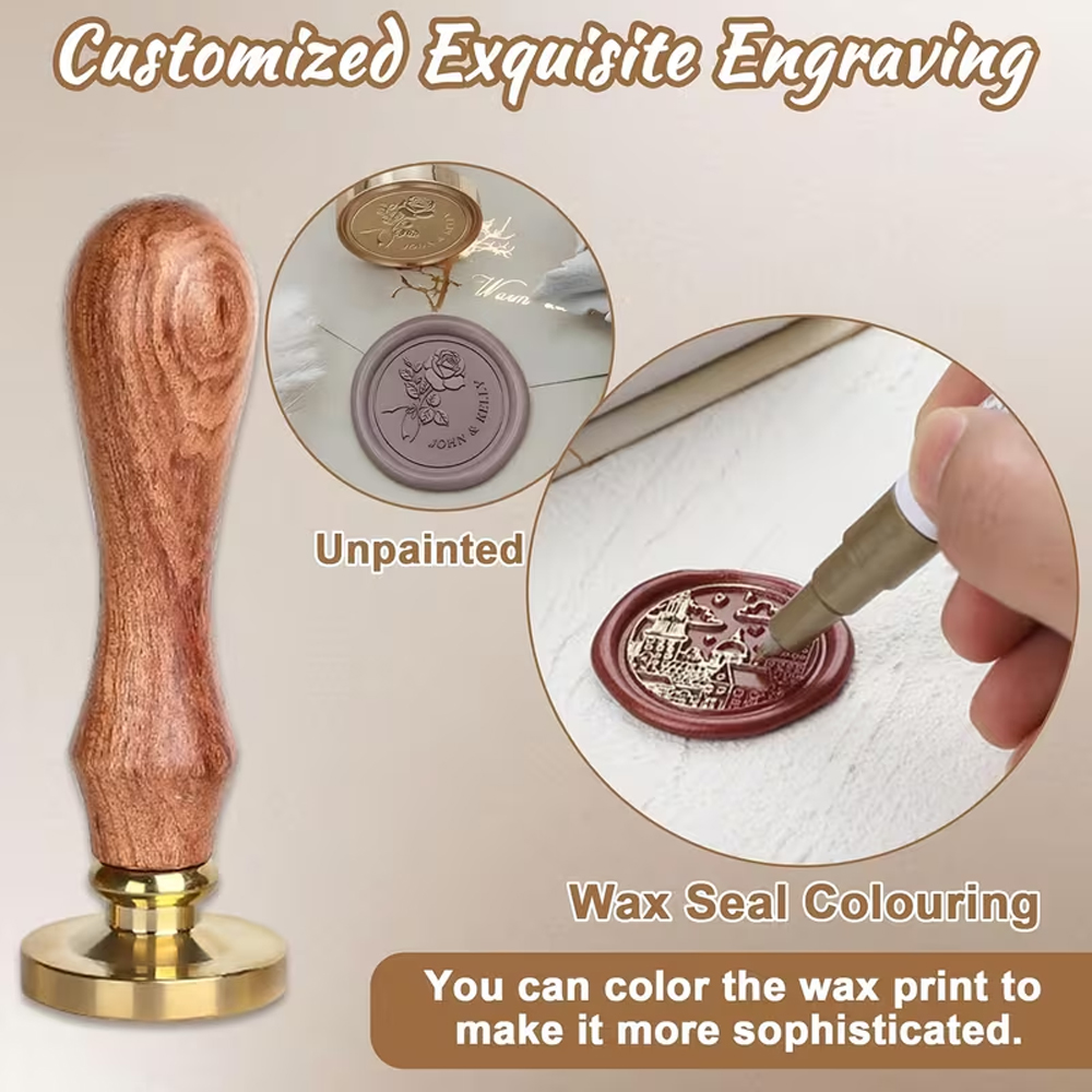 Personalized Wax Sealing Stamp – обзор и цена Wax Seal Stamp Set