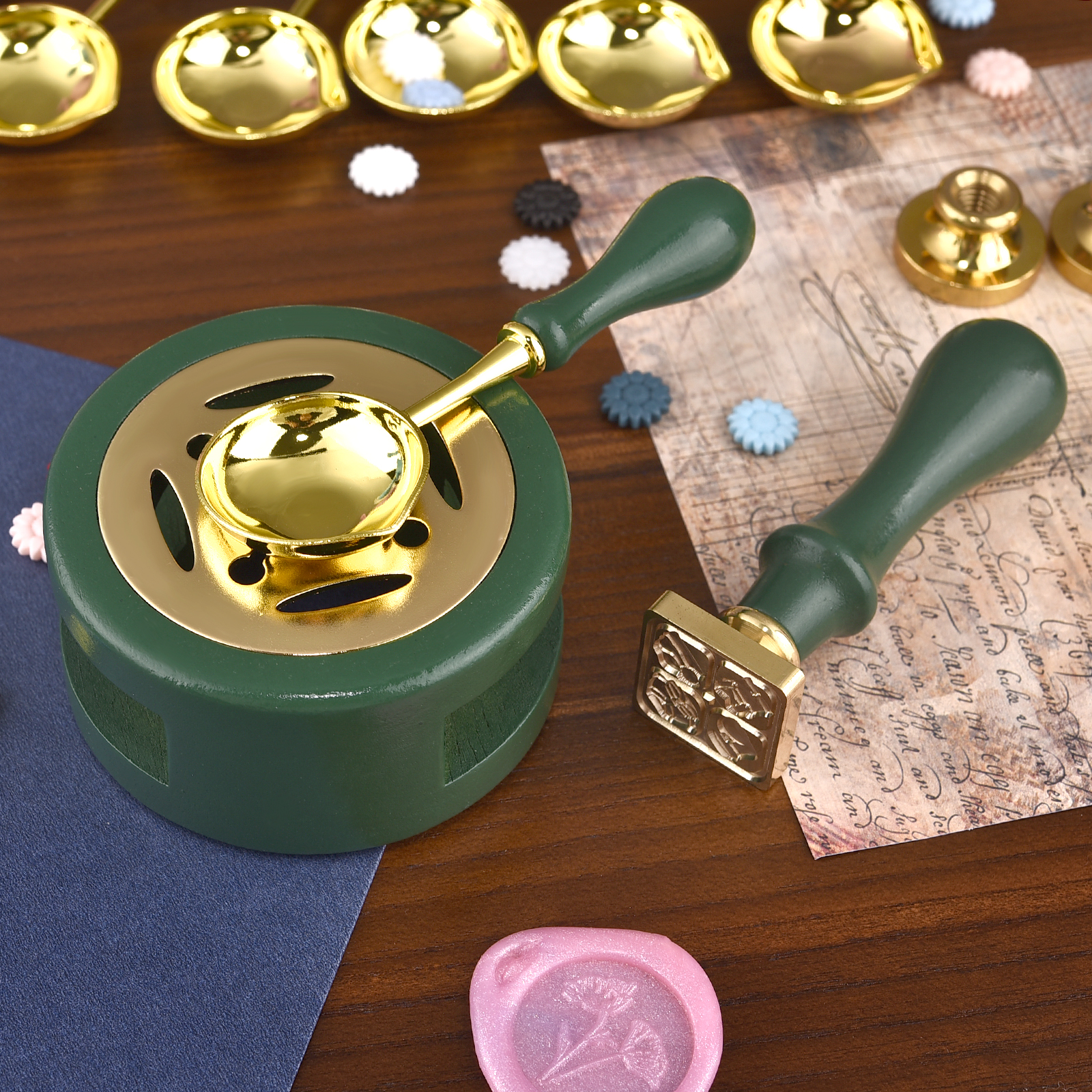2/3Pcs Set Retro Sealing Wax F – обзор и цена Wax Seal Stamp Set