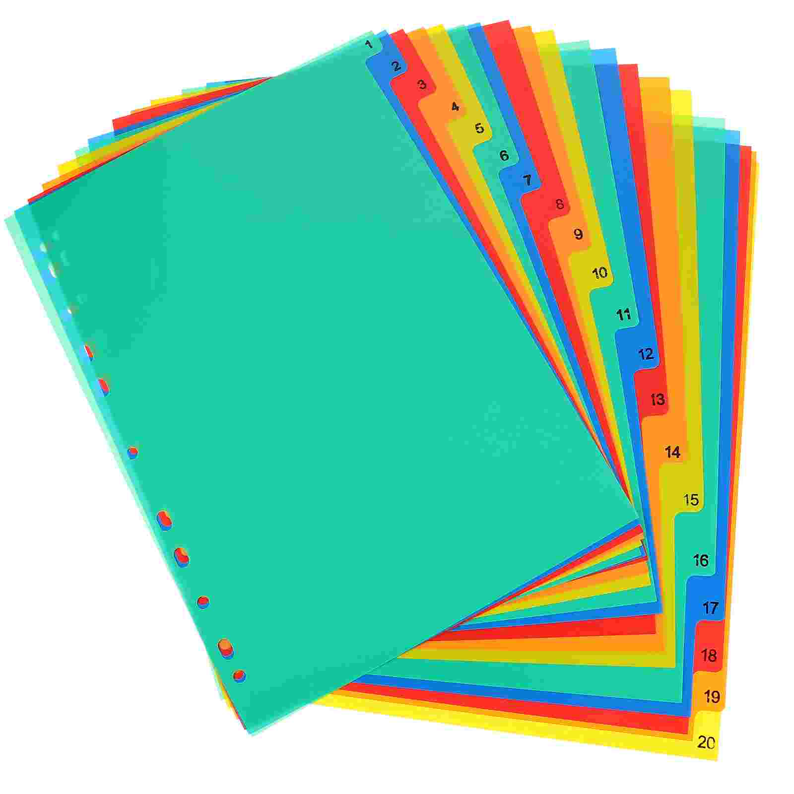 20 Pcs A4 Separated Loose Leaf – обзор и цена Tab Divider A4