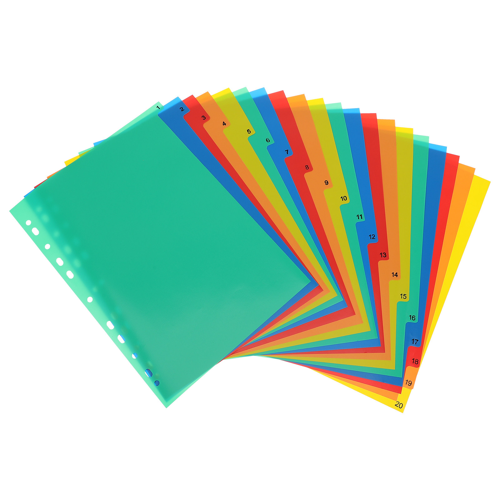 20 Pages A4 Colorful Plastic B – обзор и цена Tab Divider A4