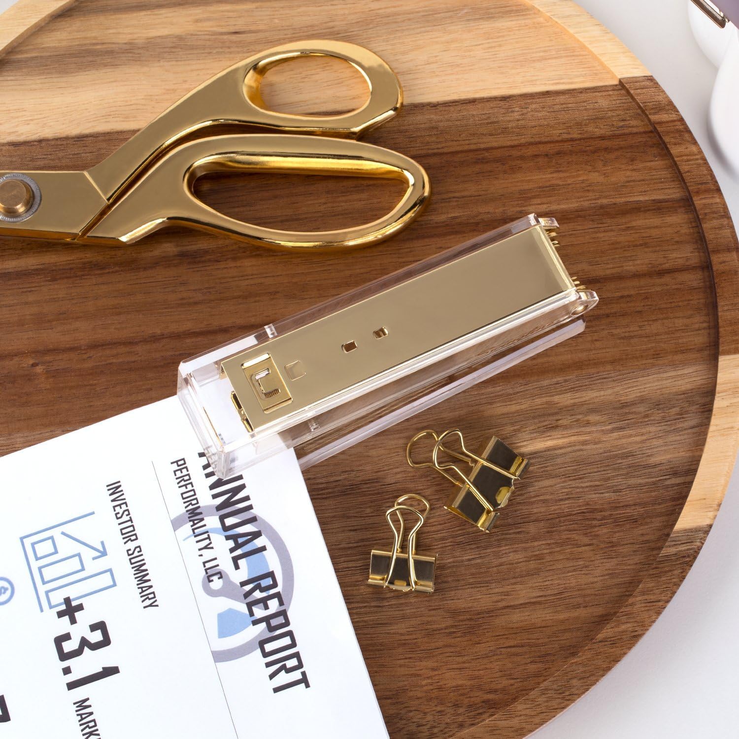 Clear Acrylic Gold Stapler for – обзор и цена Stapler Half Strip