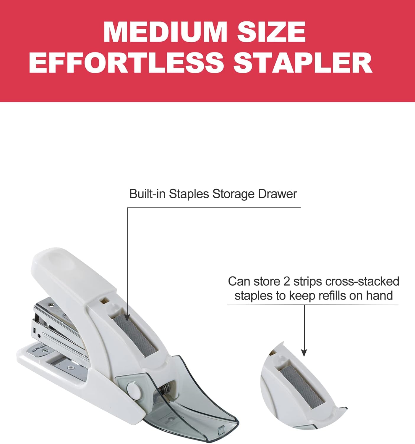 Effortless Standard Stapler Se – обзор и цена Stapler Half Strip