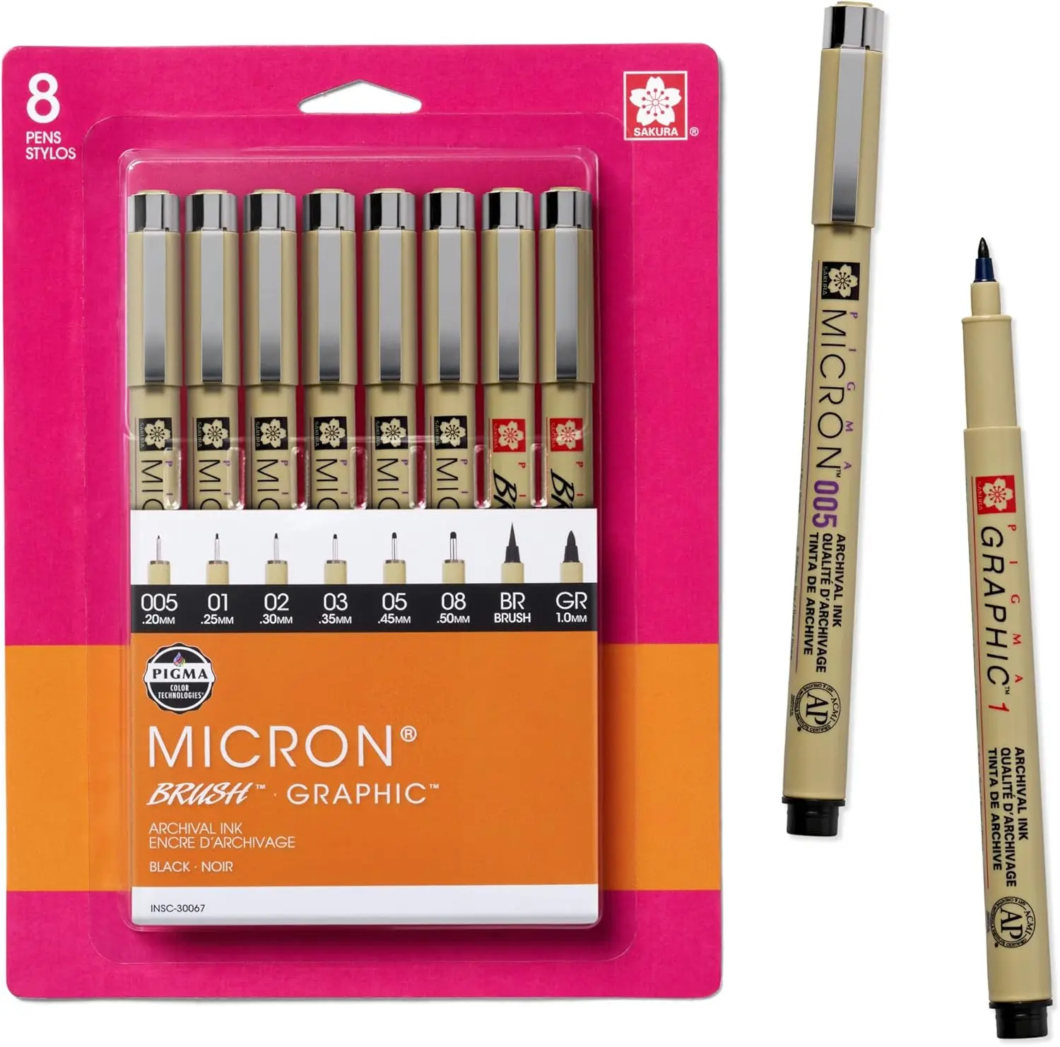 Fineliner Drawing Pens Set, 8  – обзор и цена Archive Box Set