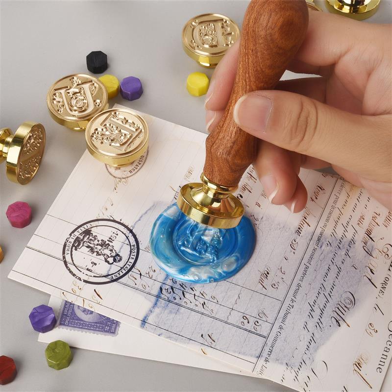 A-Z Vintage Sealed Wax Stamp H – обзор и цена Wax Seal Stamp Set