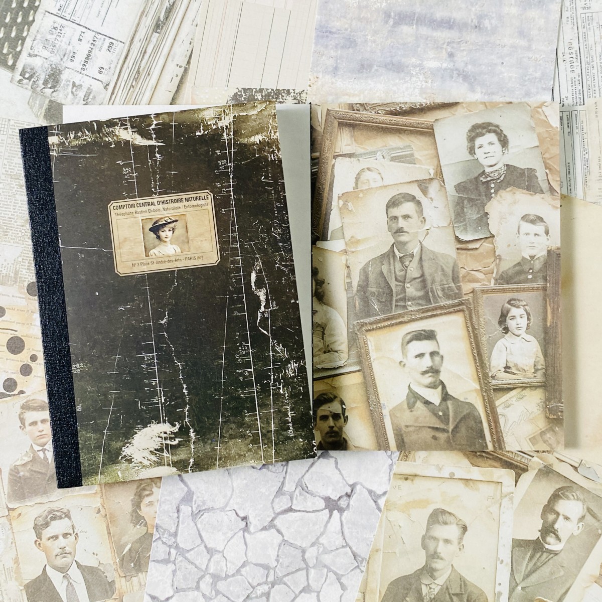 100sheets Vintage Scrapbook Pa – обзор и цена Ink Blotter Paper