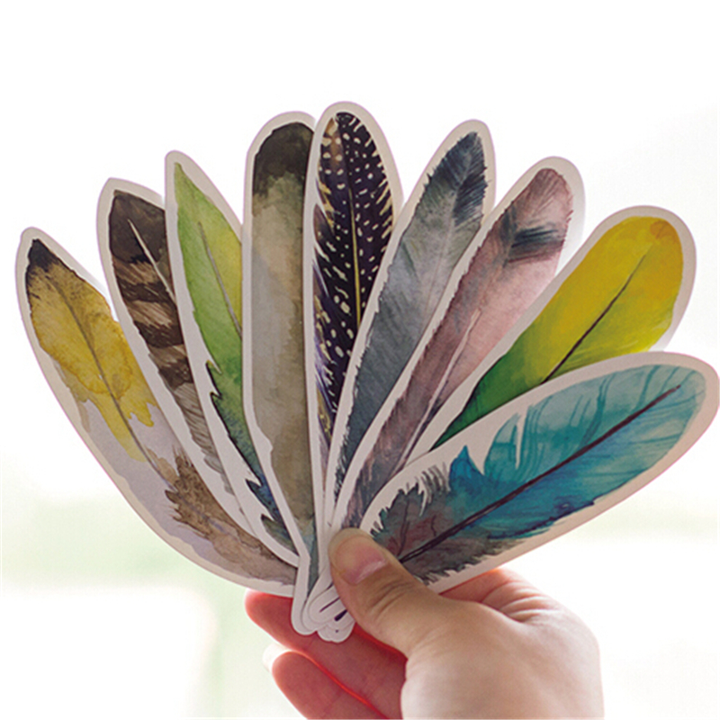 30 Pcs/Set Colorful Feather Pa – обзор и цена Index Card Holder