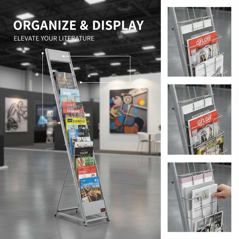 Brochure Display Rack, 10 Pock – обзор и цена Magazine Holder Rack