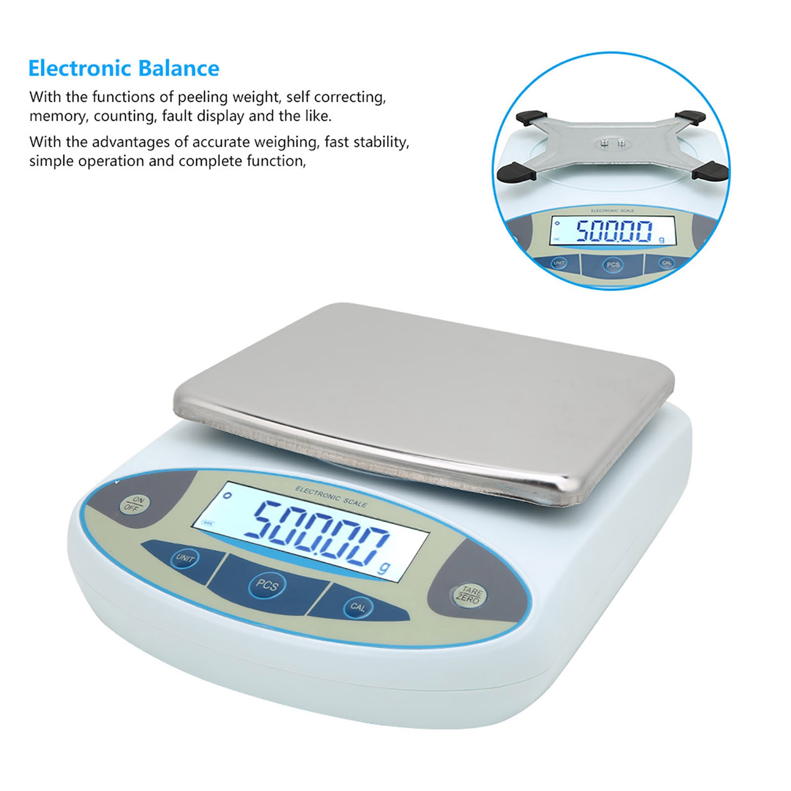 5000g 0.01g Digital Precision  – обзор и цена Tape Dispenser Weighted