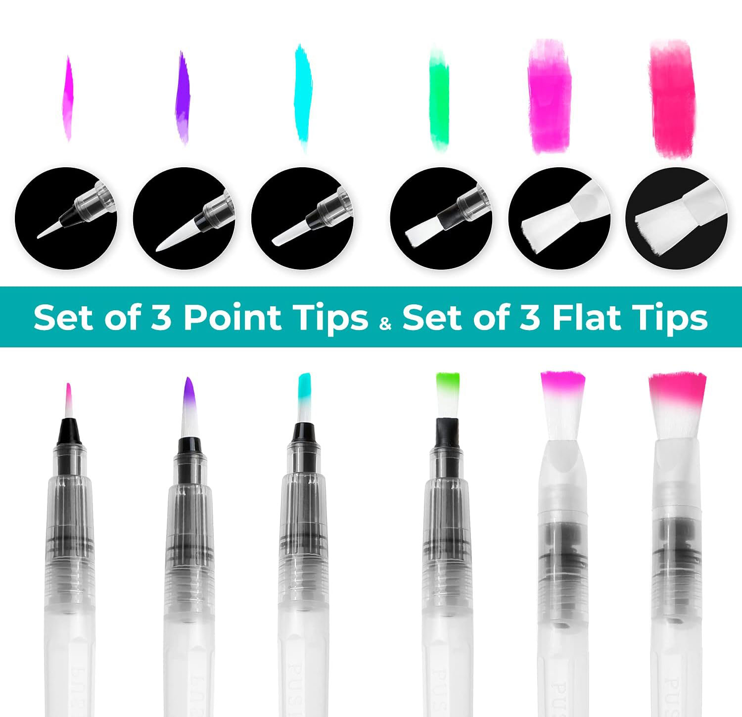 6/12/18pcs Water Color Brush P – обзор и цена Correction Pen Fine