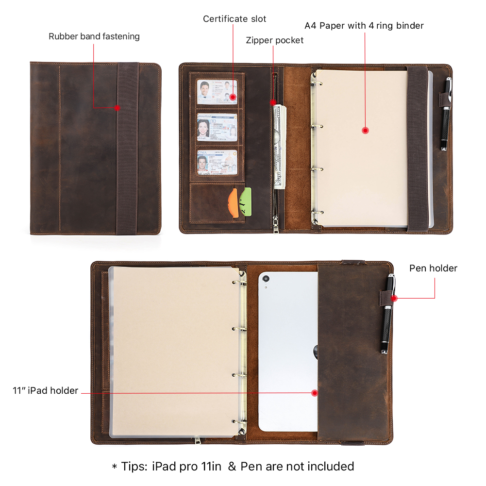 Luxury Retro Business A4 Noteb – обзор и цена Binder A4 Lever