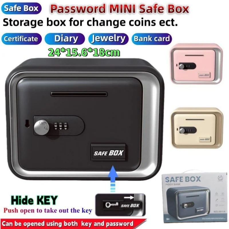 24x18x15cm Safe Box with Key L – обзор и цена Card Index Box